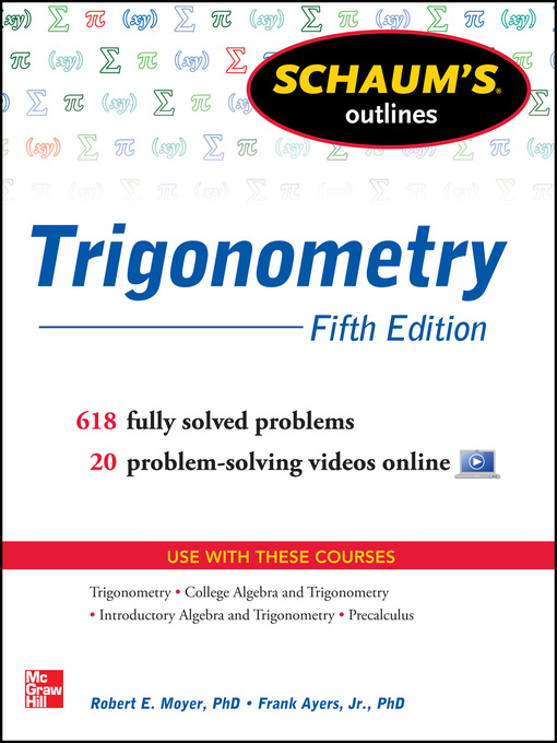 Title details for Schaum's Outline of Trigonometry by Robert E. Moyer - Available